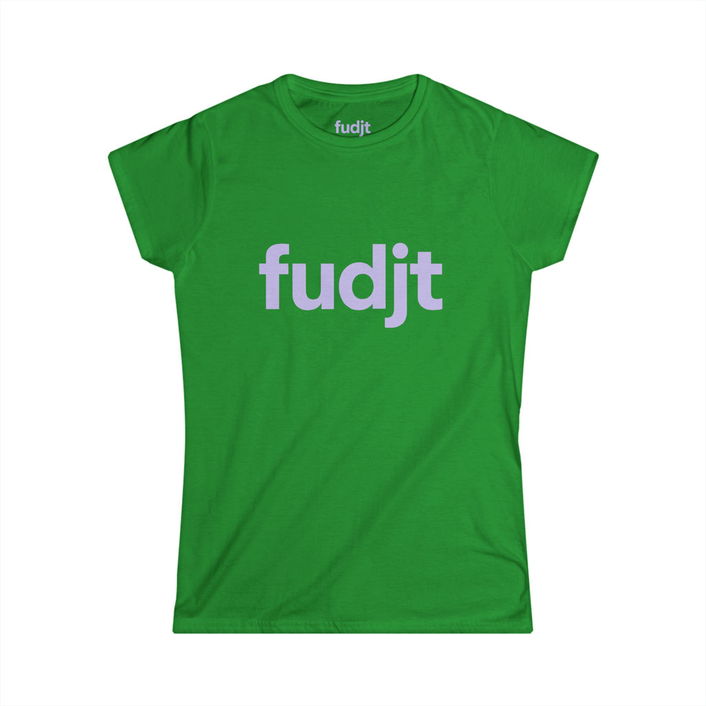 Women's Lavender fudjt logo Comfy Stylie Tee | 12 Colors