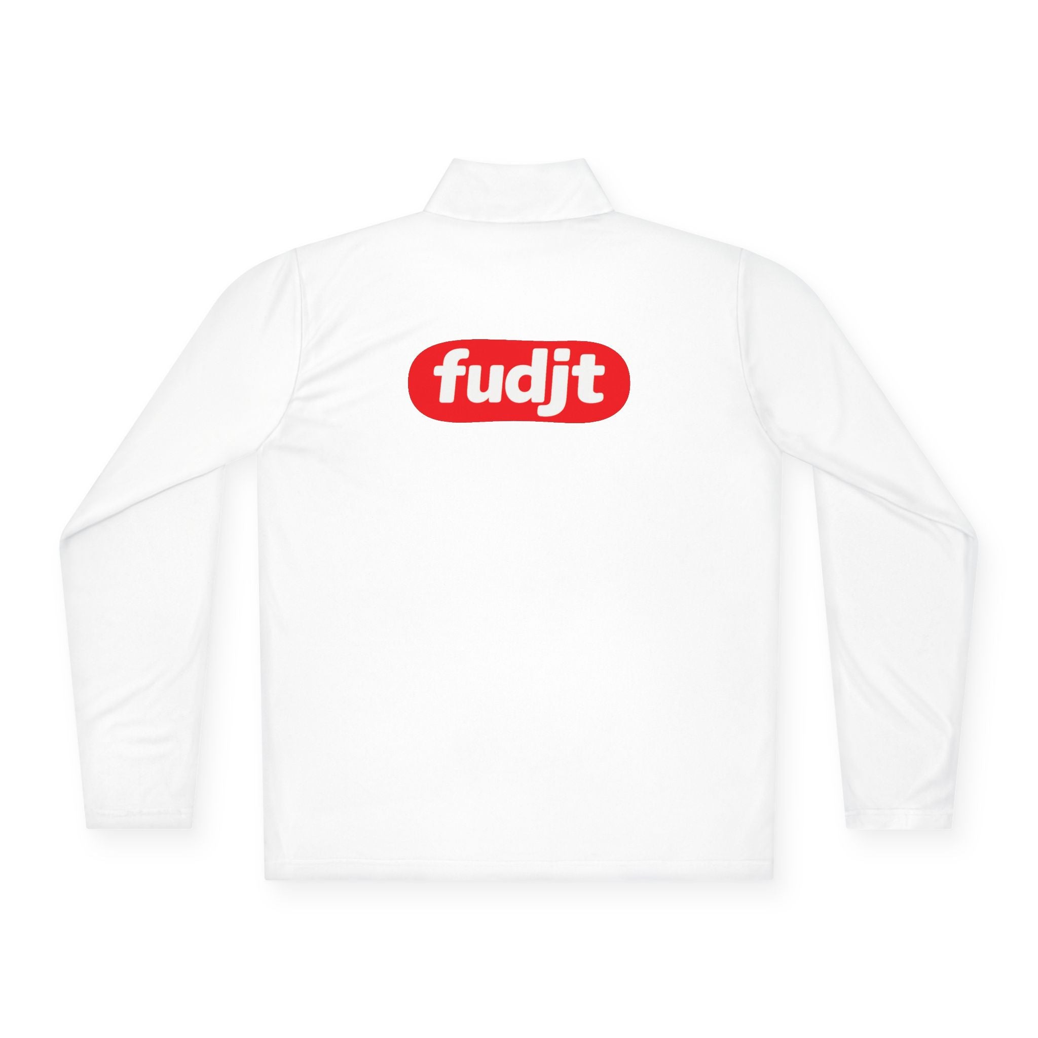 fudjt Anti-Supremacy Red Badge Quarter-Zip Performance Pullover | Bold Backside | 7 Colors