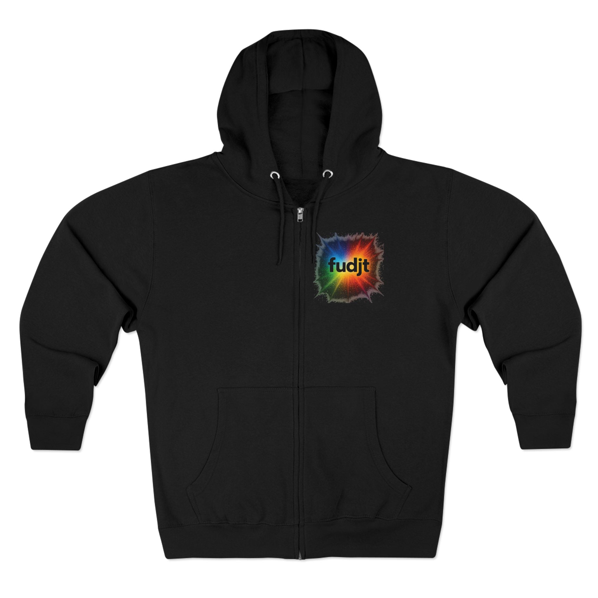 fudjt Burst of Empowerment Zip Hoodie | Front & Back Graphic | 8 Colors