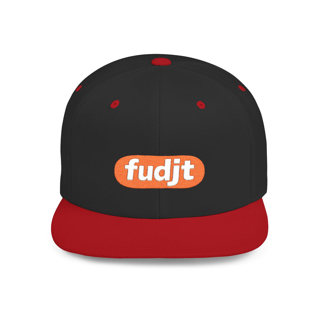 fudjt Flat Bill Snapback Hat | Anti-Supremacy Red Badge Embroidery | 14 Colors