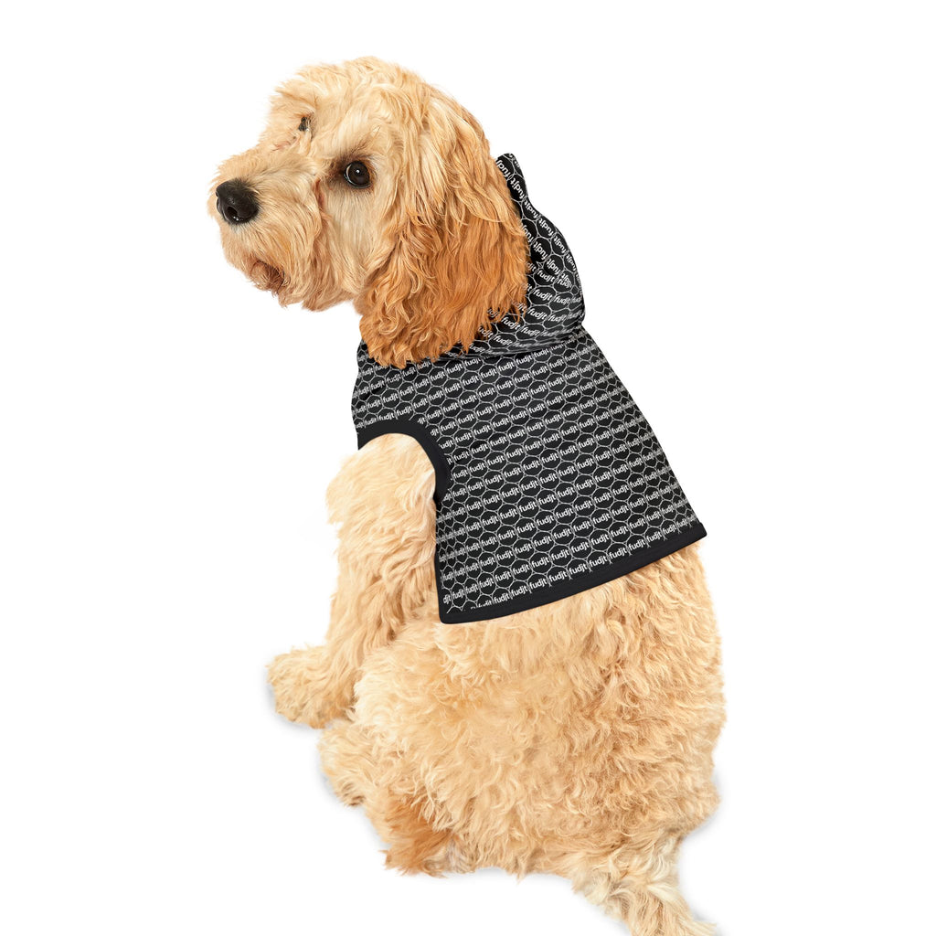 Black fudjt Pet Hoodie | Unbroken Chain 1.25 | 7 Sizes