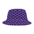 Trendy Lavender fudjt All Over on Purple Bucket Hat