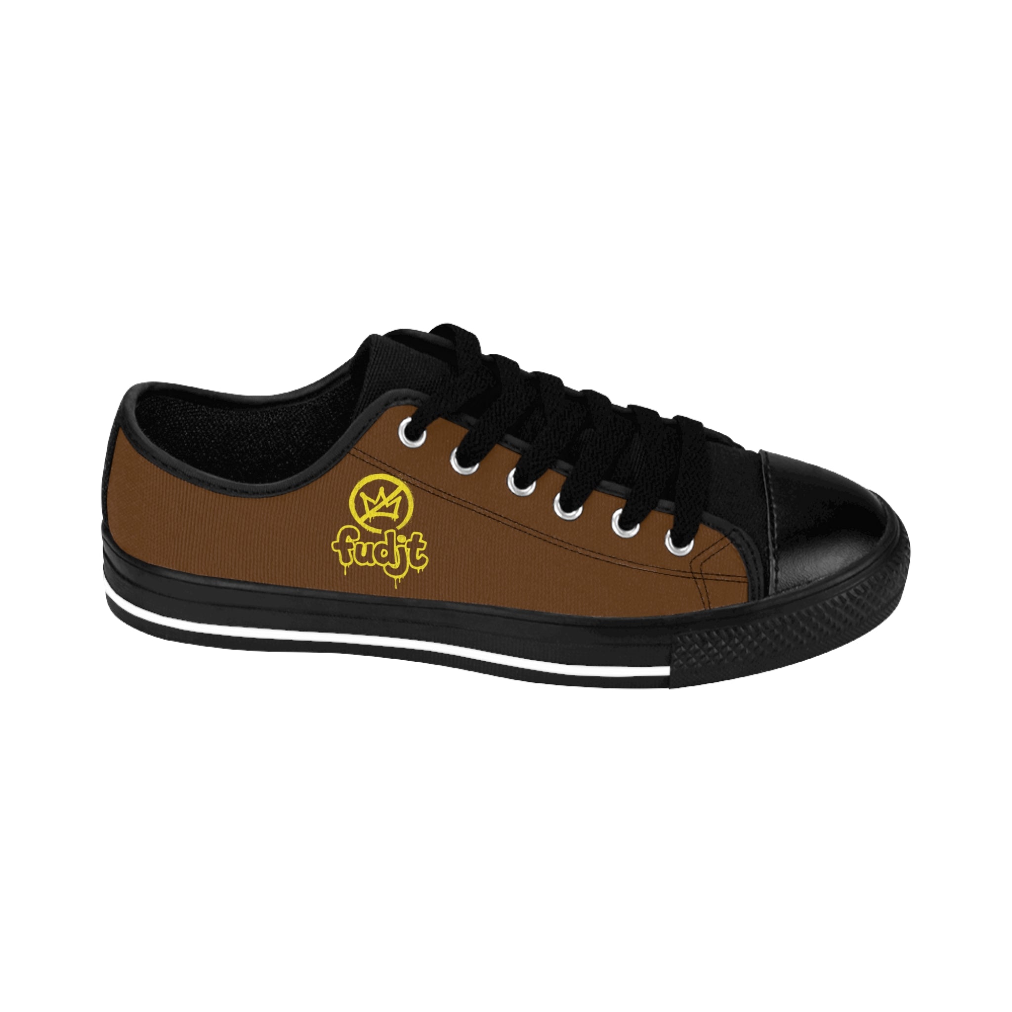Brown Golden fudjt No Kings Street Style Sneakers | Women & Girls 1.5 Low Top