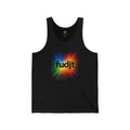 fudjt Burst Of Empowerment Unisex Jersey Tank | Front & Back Graphic | 4 Colors
