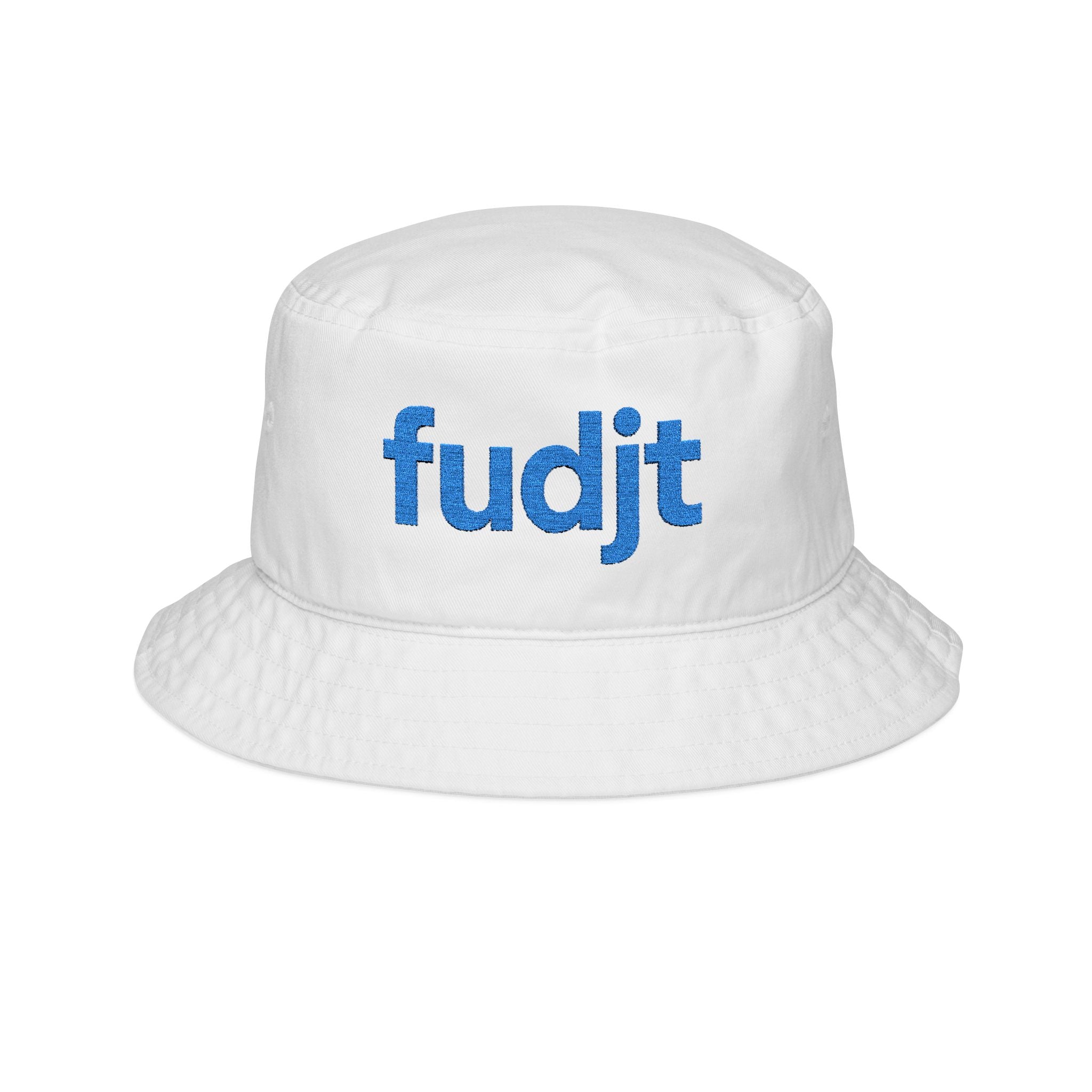 Trendy Bucket Hat with Embroidered Turquoise fudjt Design | 3 Colors