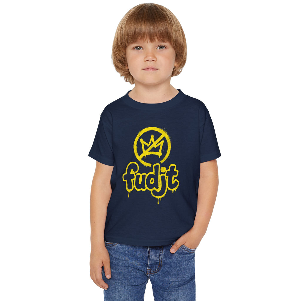 fudjt Toddler Tee with Golden fudjt No Kings Design | 6 Colors