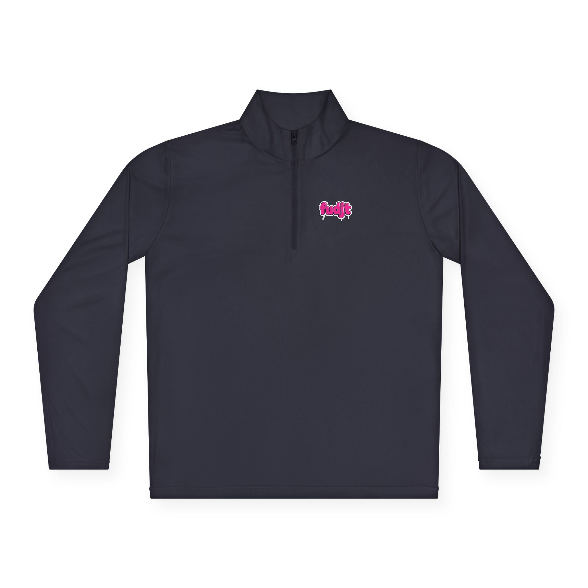 Quarter-Zip Performance Pullover | Pink Drip fudjt | Bold Backside | 7 Colors