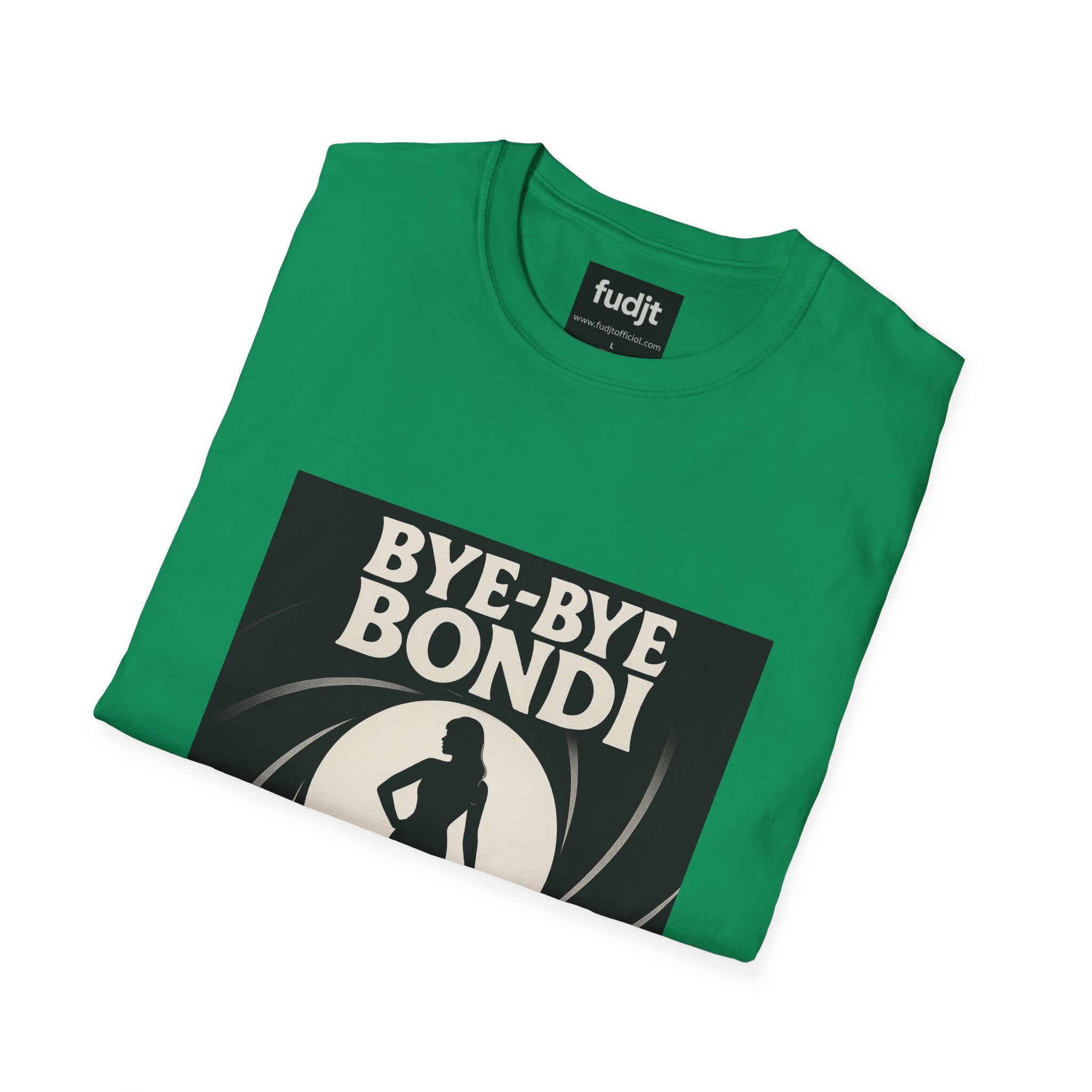 Bye-Bye Bondi | Black Smoke Screen Retro fudjt Tee | 15 Colors