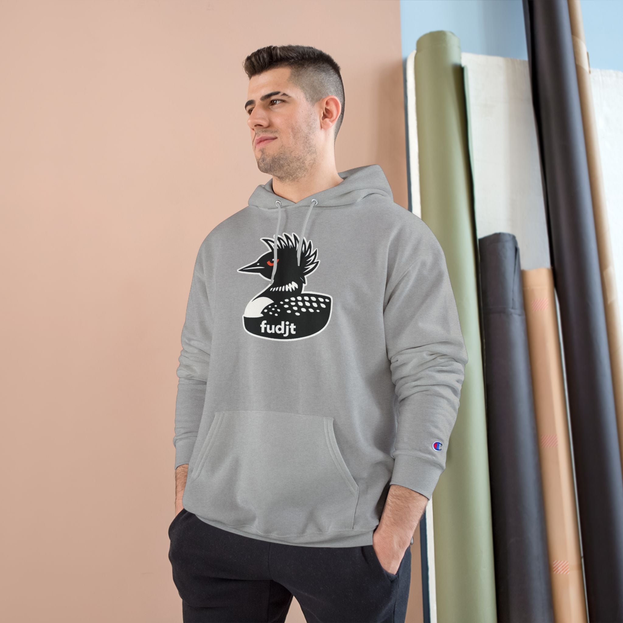 fudjt Rebel Loon Decoy Champion Hoodie | 7 Colors