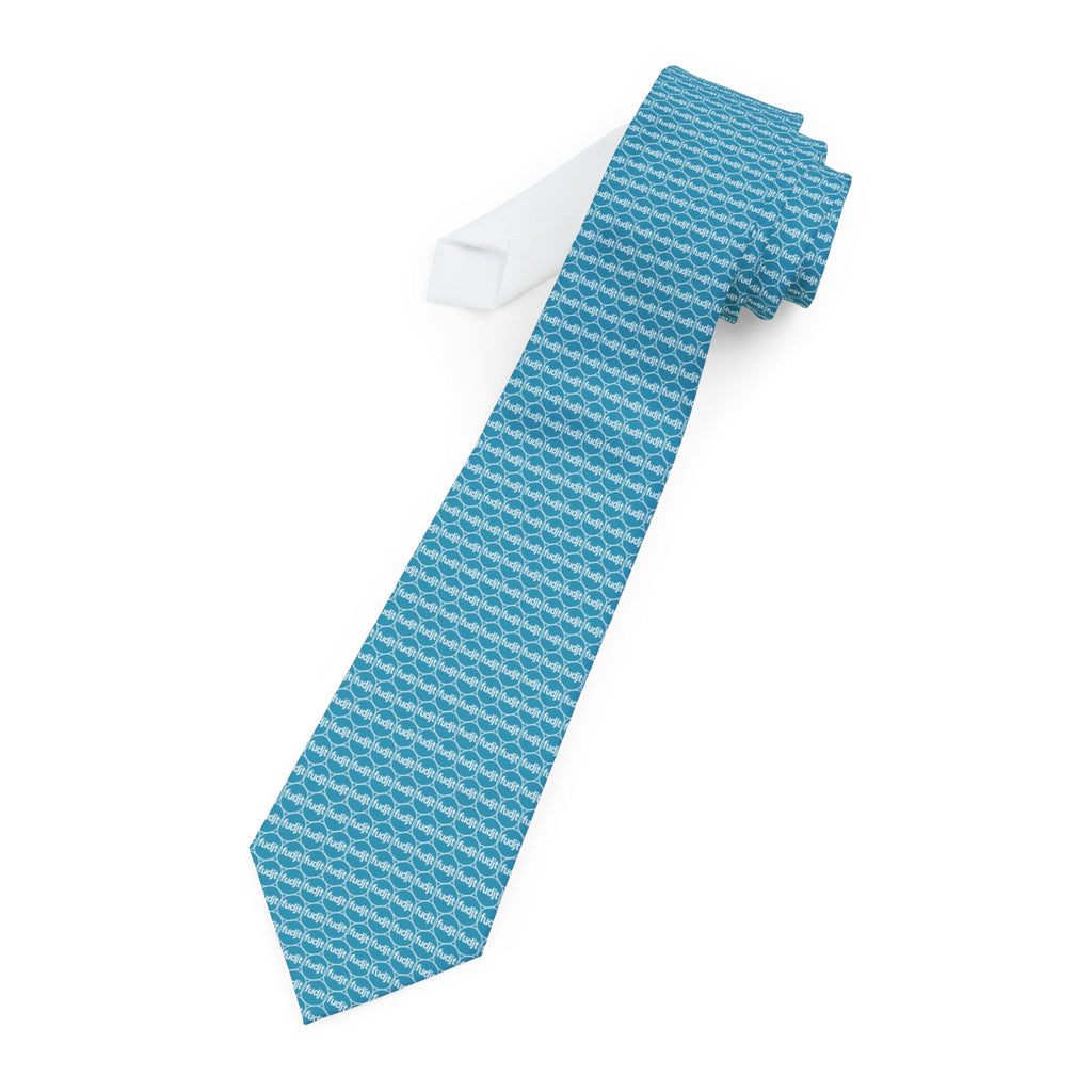 Turquioise Unbroken Chain fudjt Necktie