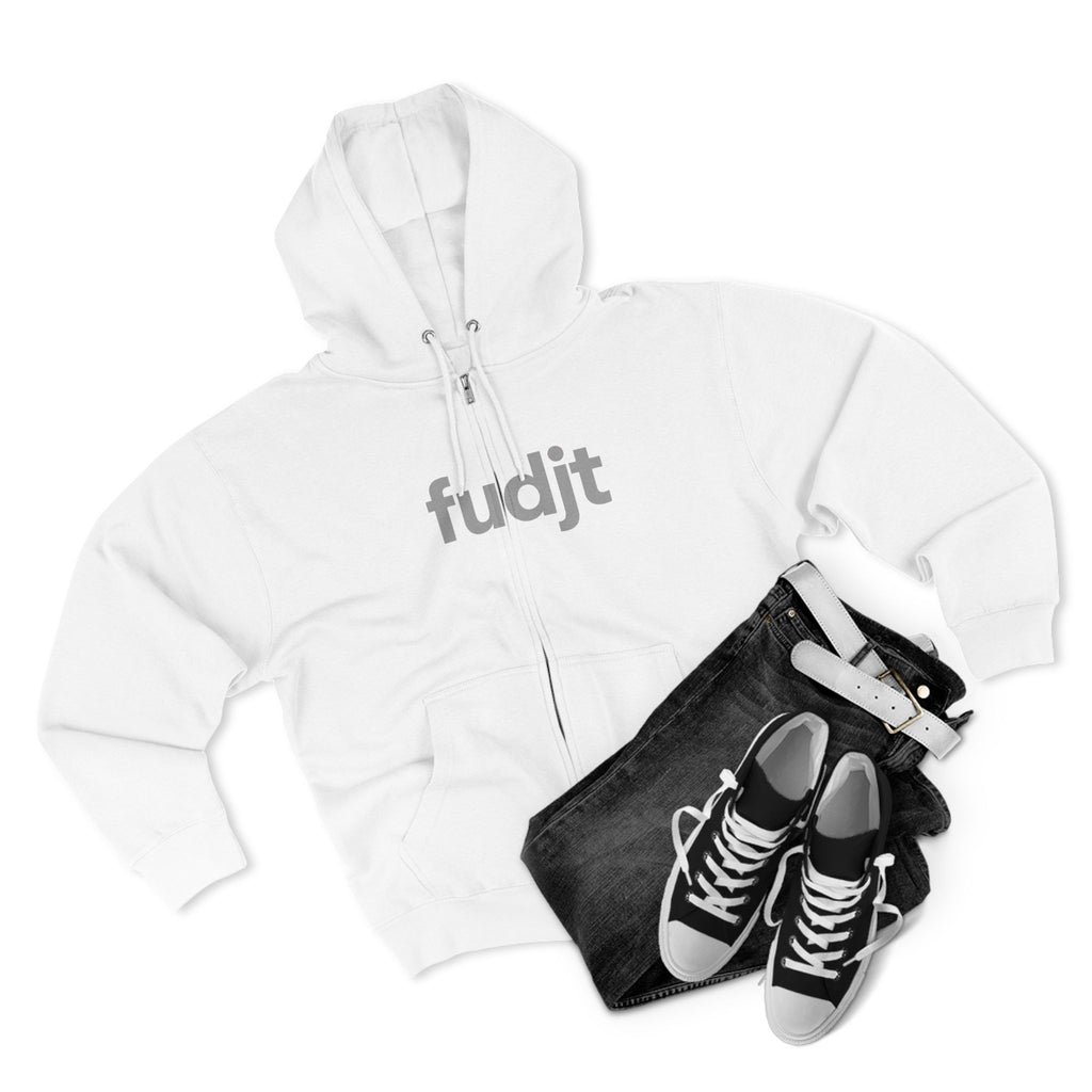 Zip Hoodie with Gray fudjt Design | Cozy Everyday Comfort | 8 Colors
