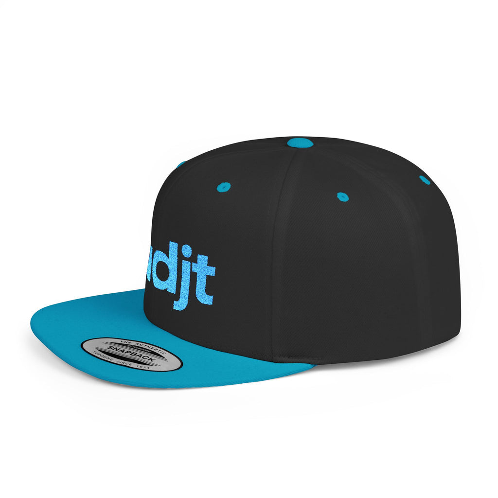 Stylish Flat Bill Snapback Turquoise fudjt Streetwear Logo Cap | 12 Colors
