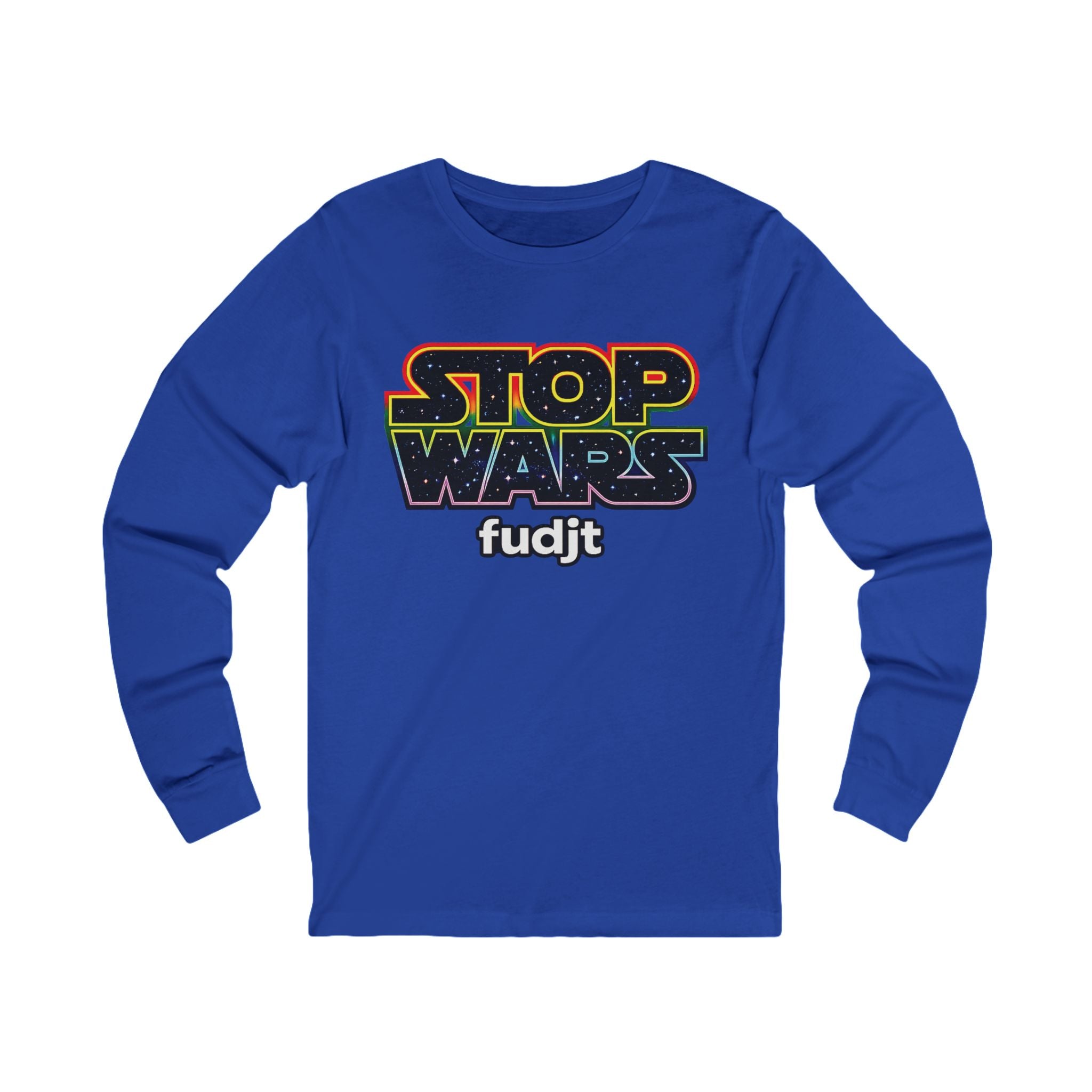 fudjt Stop Wars Long Sleeve Tee | White fudjt | 13 Colors