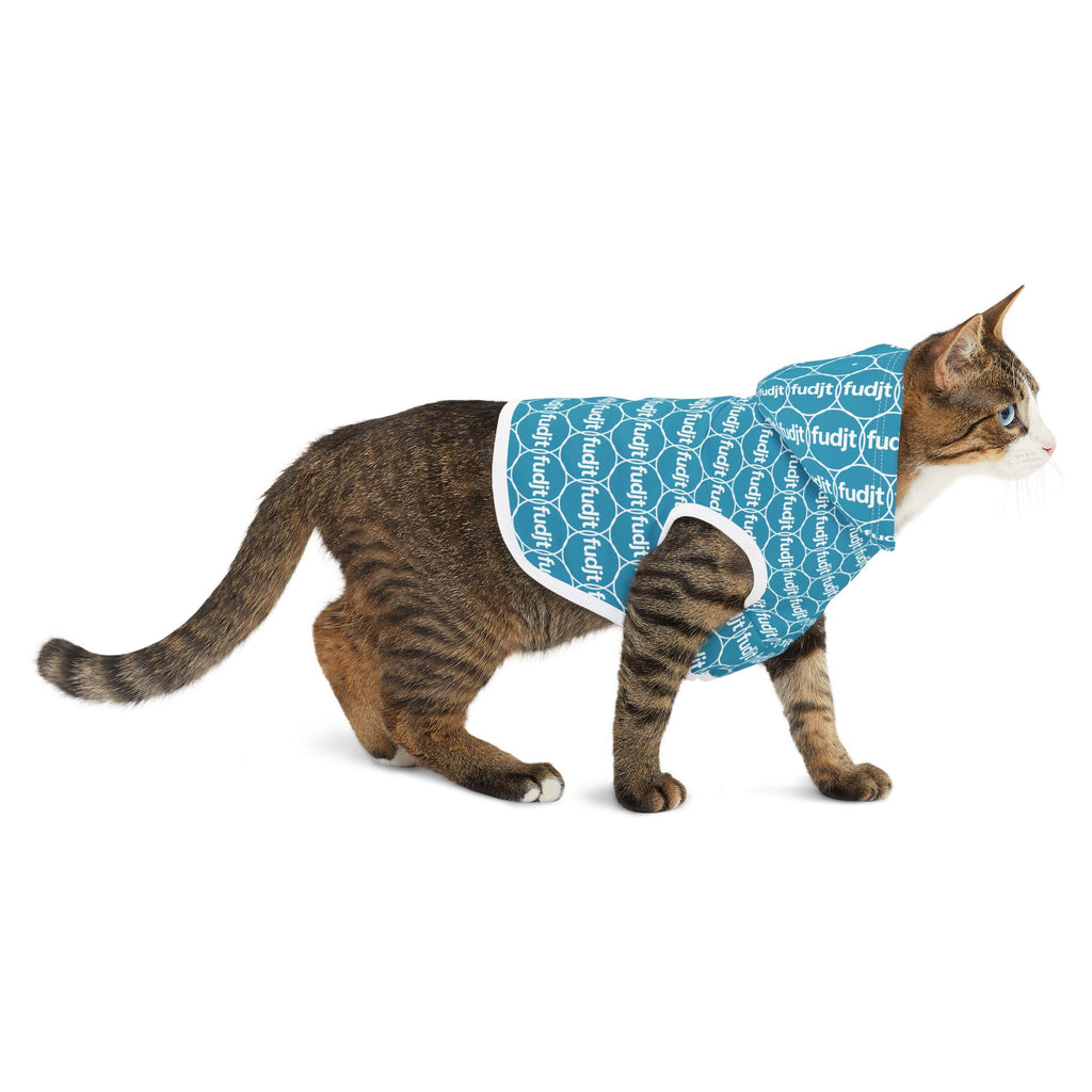 Turquoise fudjt Pet Hoodie | Unbroken Chain 2.5 | 7 Sizes