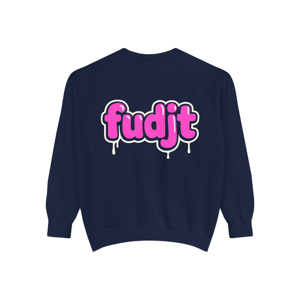 Rebel Loon fudjt Retro Wildlife Crewneck, Bold Pink Drip Backside | 14 Colors