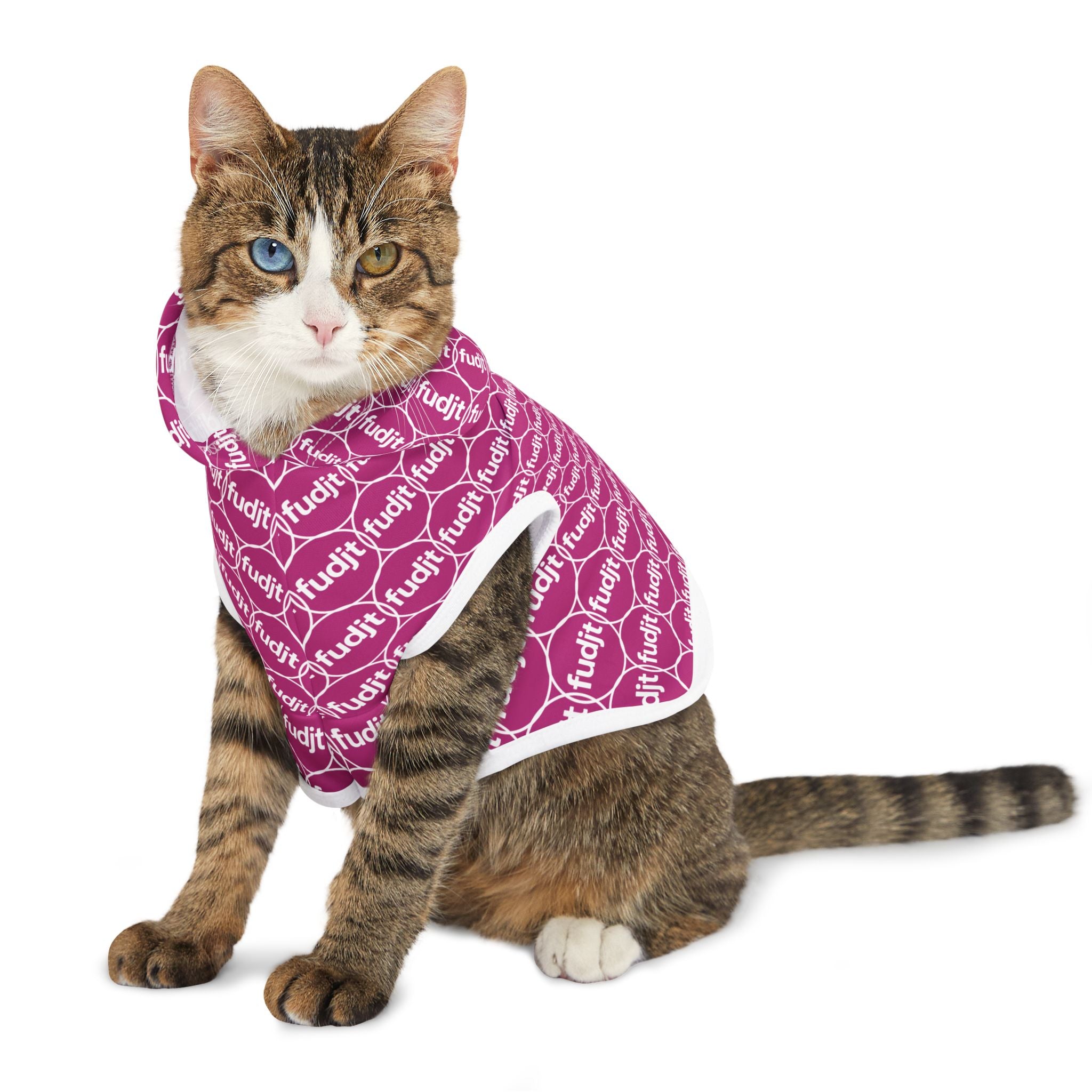 Pink fudjt Pet Hoodie | Unbroken Chain 2.5 | 7 Sizes