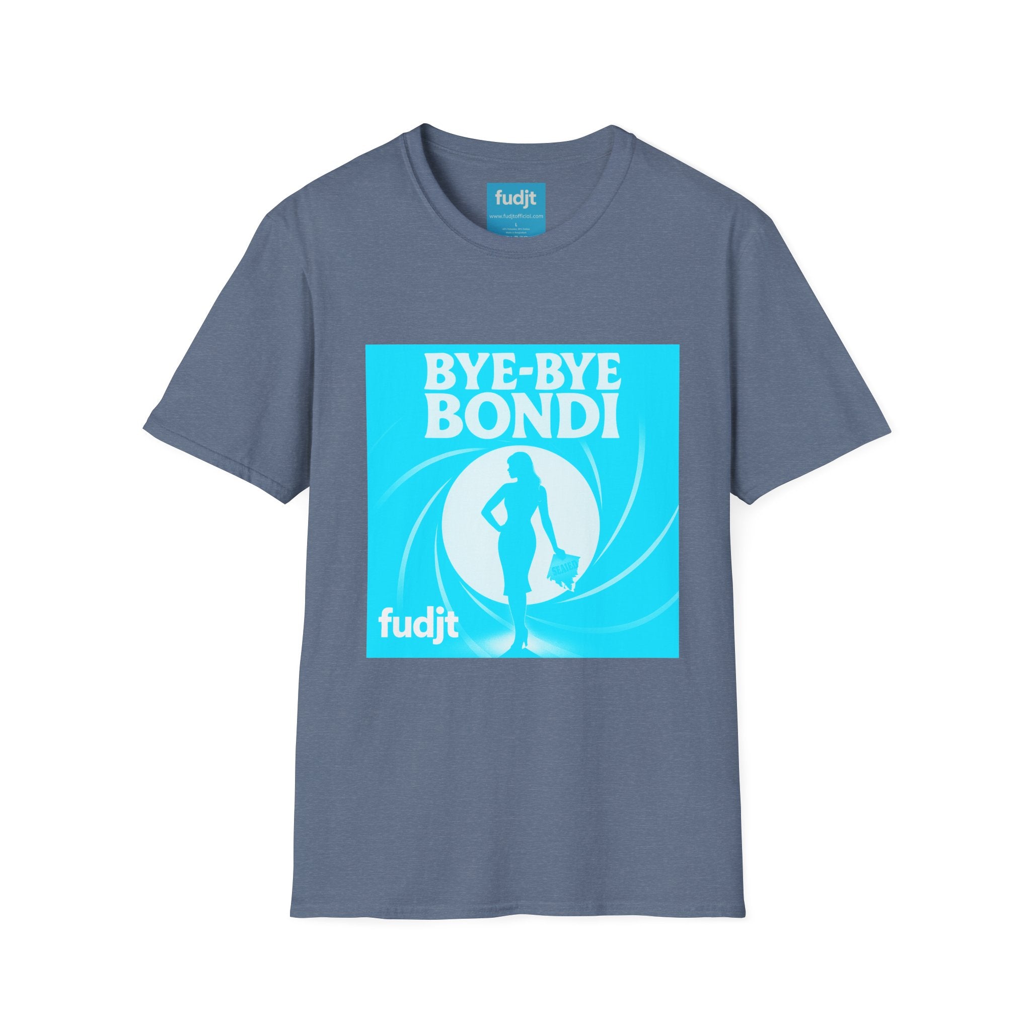 Bye-Bye Bondi | Blue Smoke Screen Retro fudjt Tee | 15 Colors