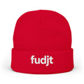 Stylish & Cozy fudjt Knit Beanie | White Embroidery | 5 Colors