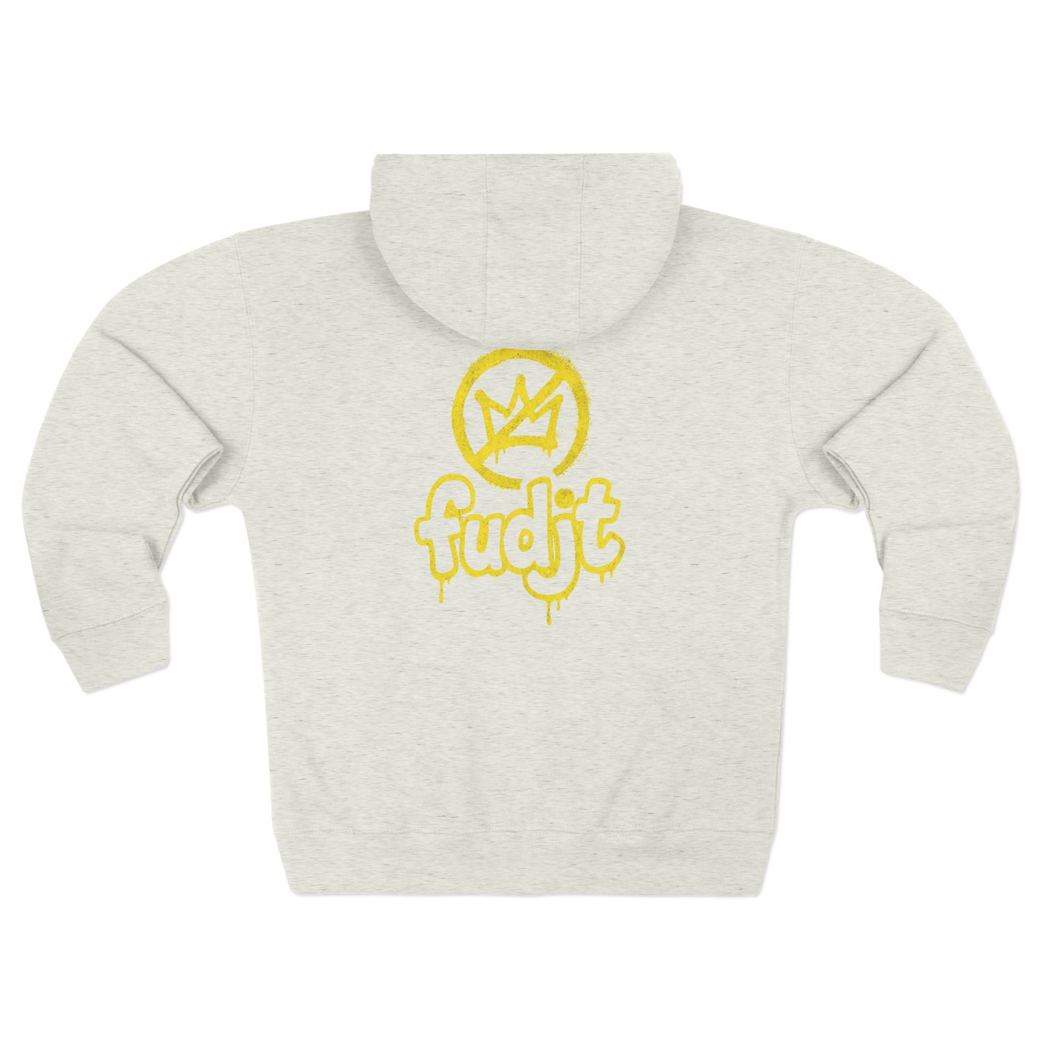 Zip Hoodie with Golden fudjt No Kings | Front & Back Graphic | 9 Colors