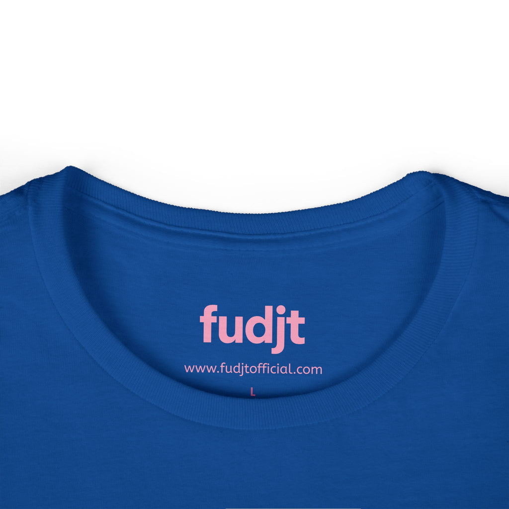 Women's Pink fudjt logo Comfy Stylie Tee | 12 Colors