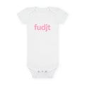 Organic Baby Onesie - Pink fudjt design