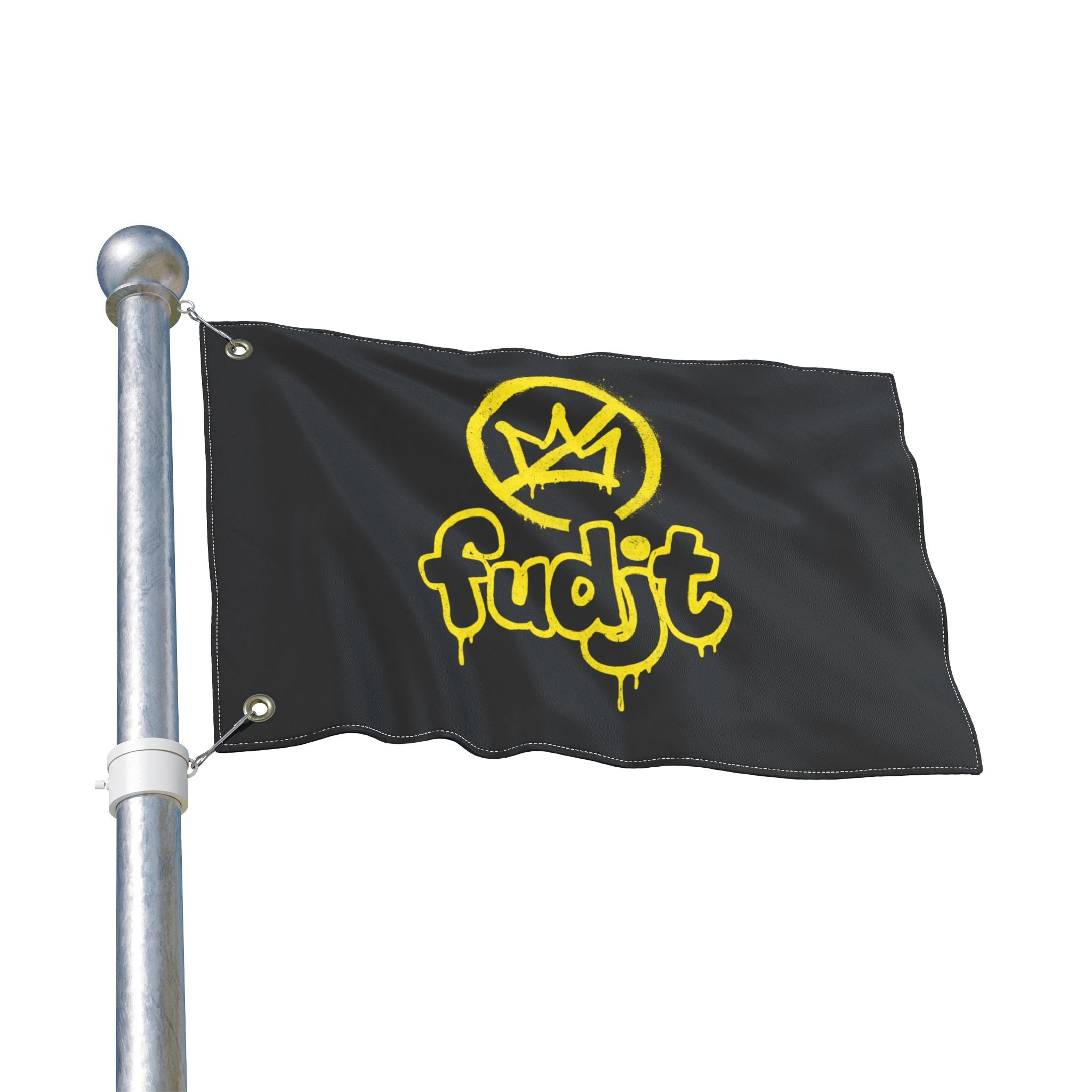Golden fudjt No Kings Black Flag | 3 Sizes
