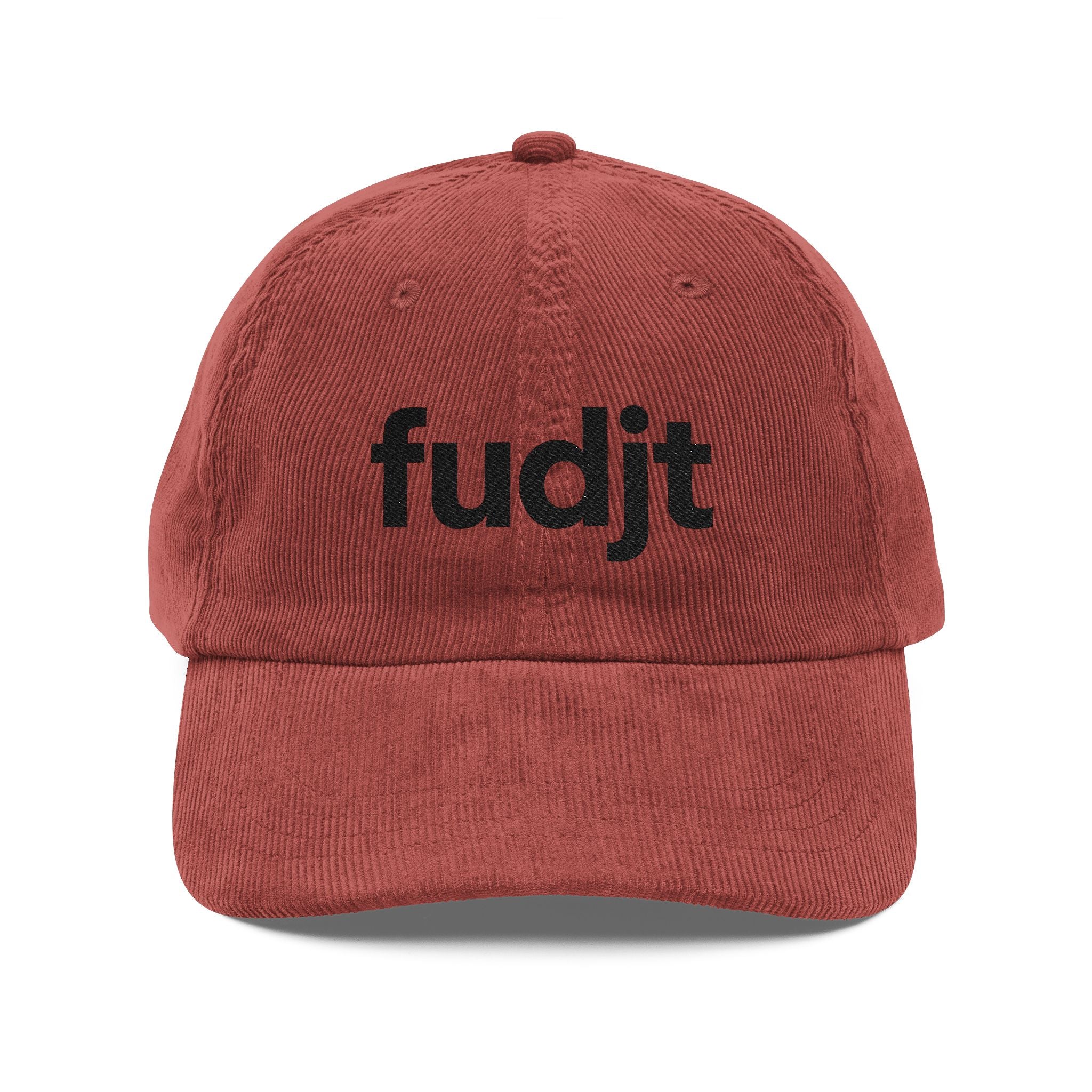 Vintage Corduroy Cap with Black fudjt Embroidery | 3 Colors