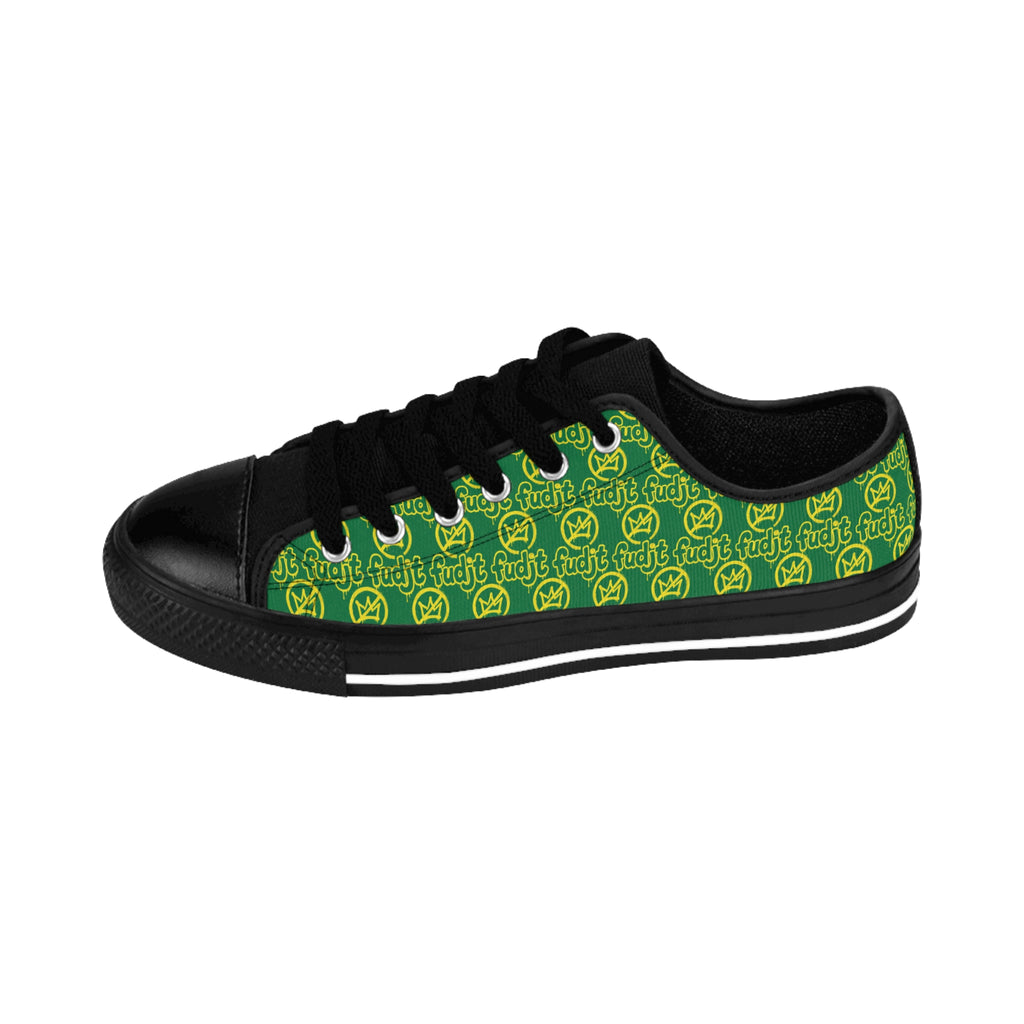 Dark Green Golden fudjt No Kings Street Style Sneakers | Men & Boys All Over 1 Low Top