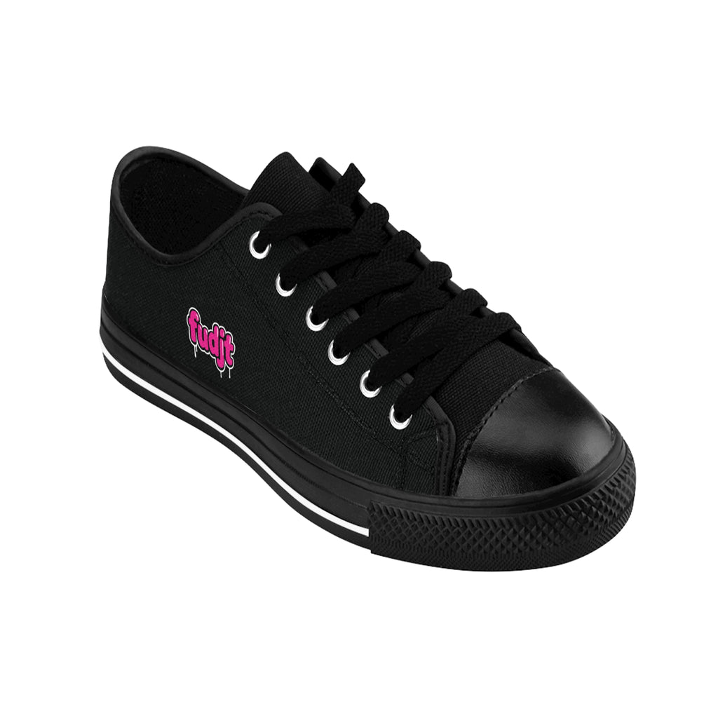 Black fudjt Pink Drip Sneakers | Men & Boys