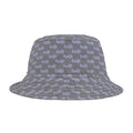 Trendy Lavender fudjt All Over on Gray Bucket Hat