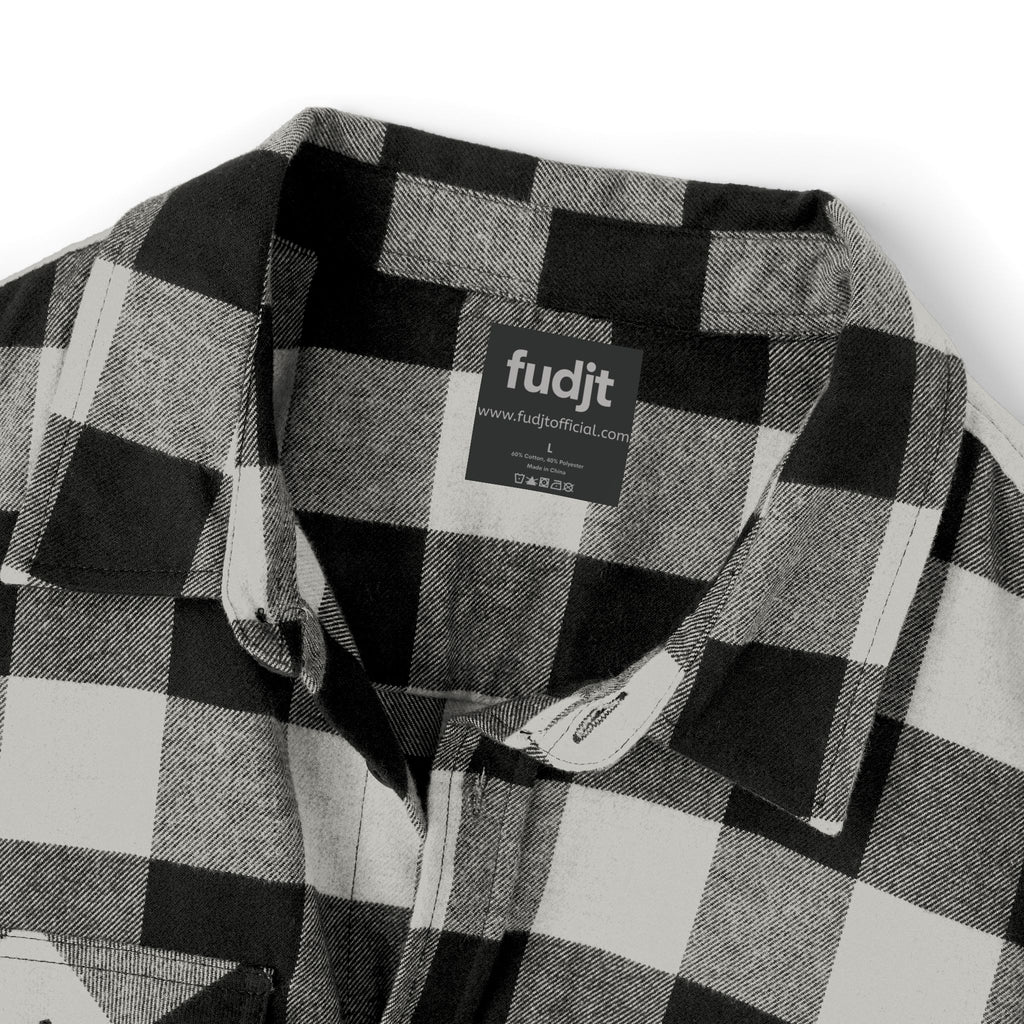 Flannel Shirt | Black Square fudjt Circle | 4 Colors