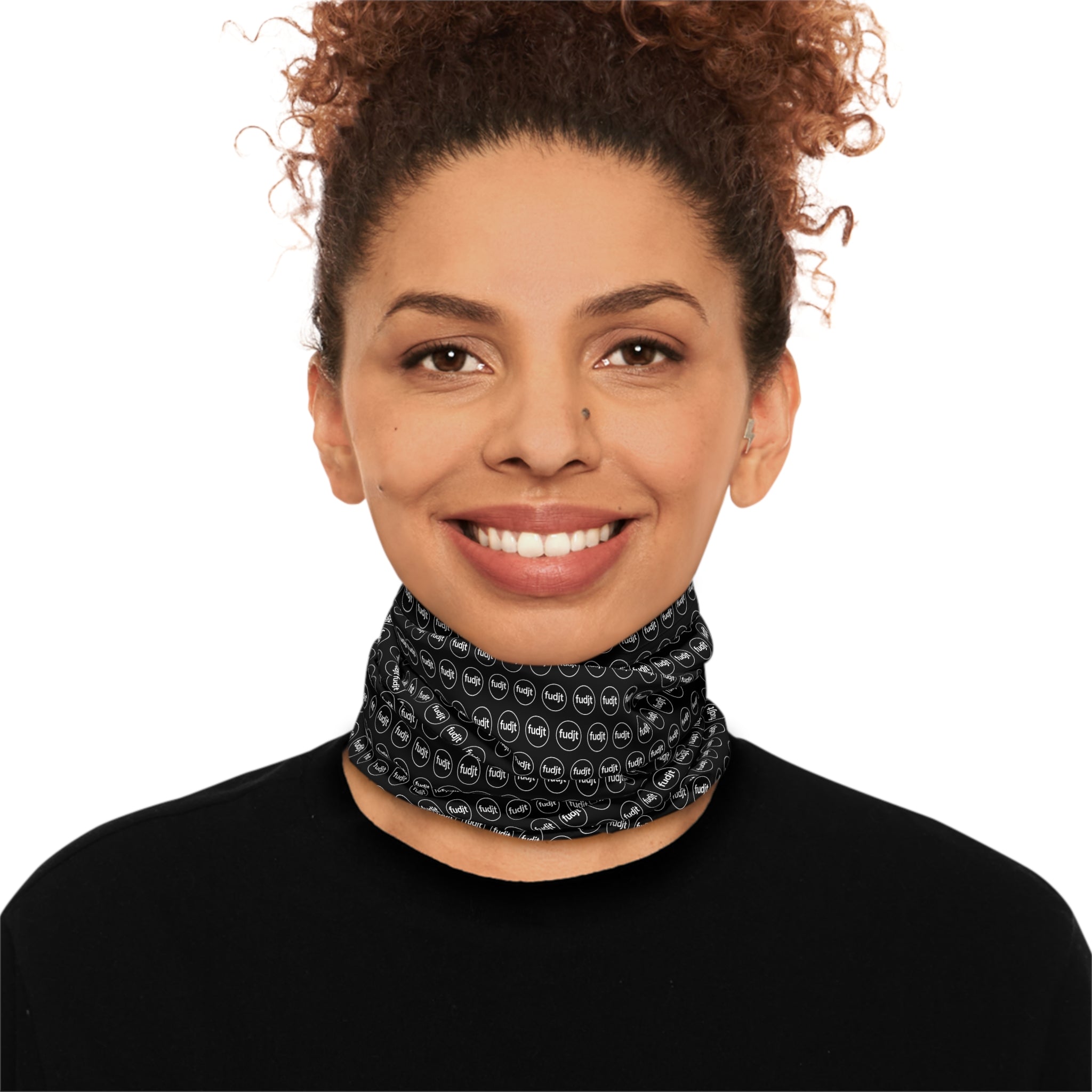 Black & White fudjt Circle .5 Neck Gaiter - view 6