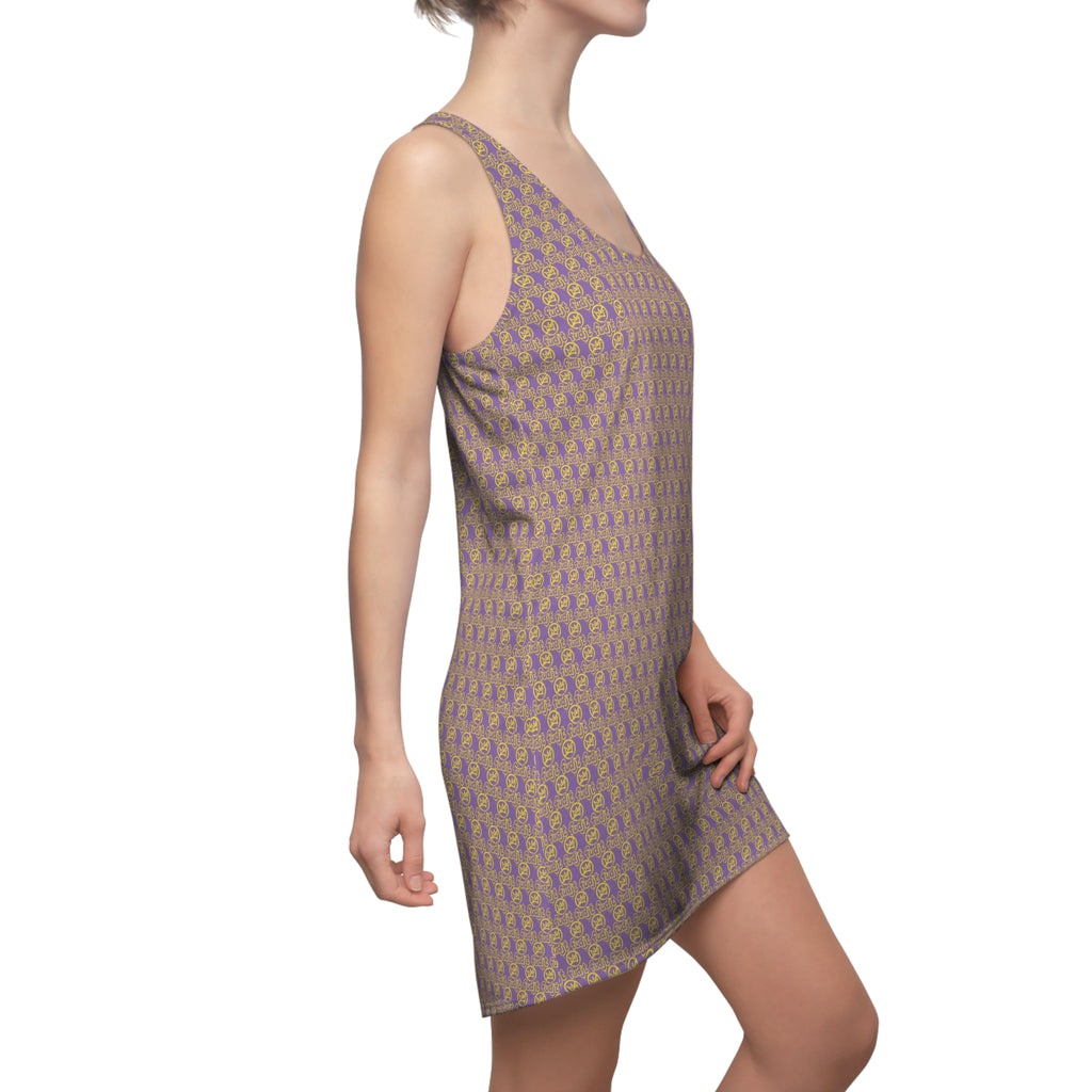 Light Purple Golden fudjt No Kings 1.25 Chic Racerback Dress