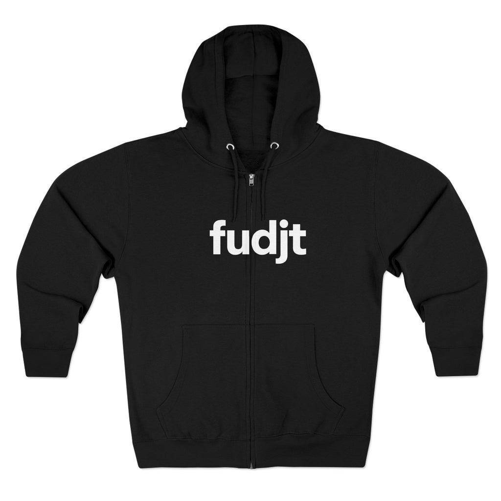 Zip Hoodie with White fudjt Design | Cozy Everyday Comfort | 7 Colors