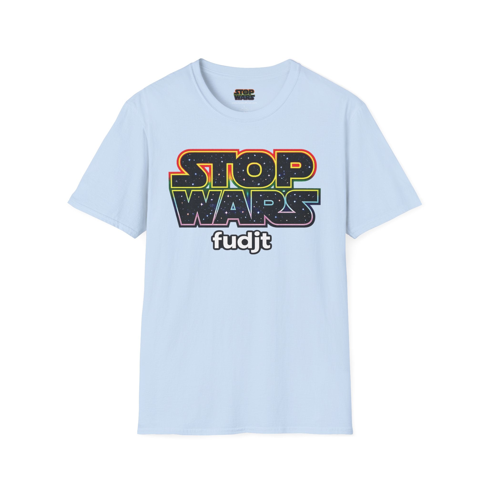 fudjt STOP WARS Everyday Tee - Retro Protest Graphic, White fudjt | 12 Colors