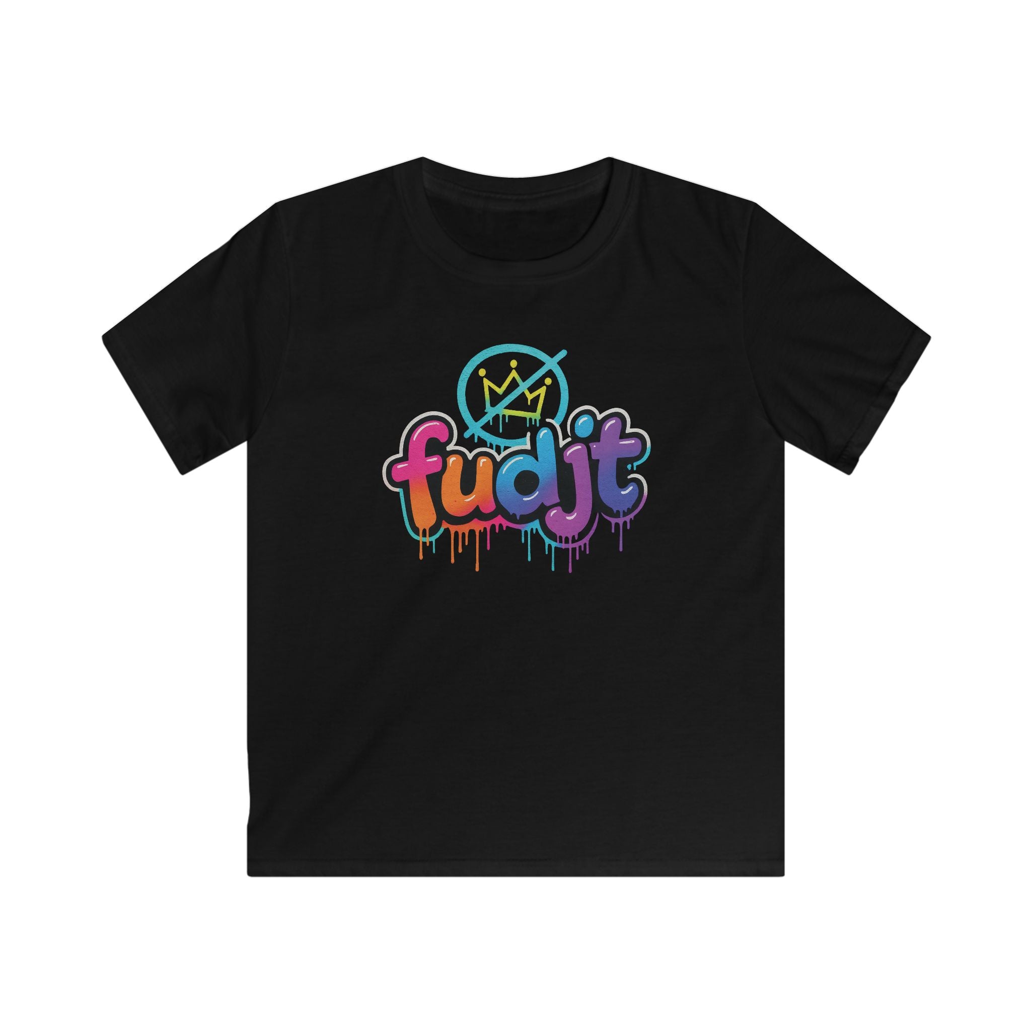 fudjt Kids No Kings Clown Town Tee | Black