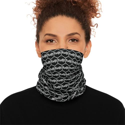 Black & White fudjt Unbroken Chain 1.25 Neck Gaiter - FUDJT design - XS