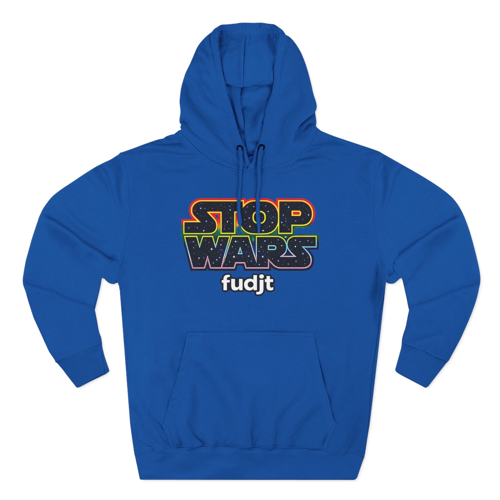 fudjt Stop Wars Hoodie – Premium Fleece Pullover with Retro Protest Graphic, White fudjt | 15 Colors