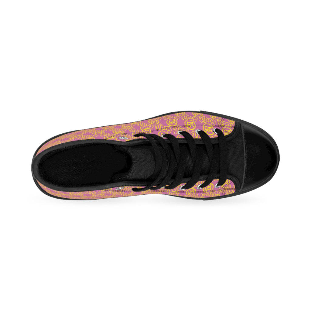 Light Pink Golden fudjt No Kings Street Style Sneakers | Women & Girls 1 High Top