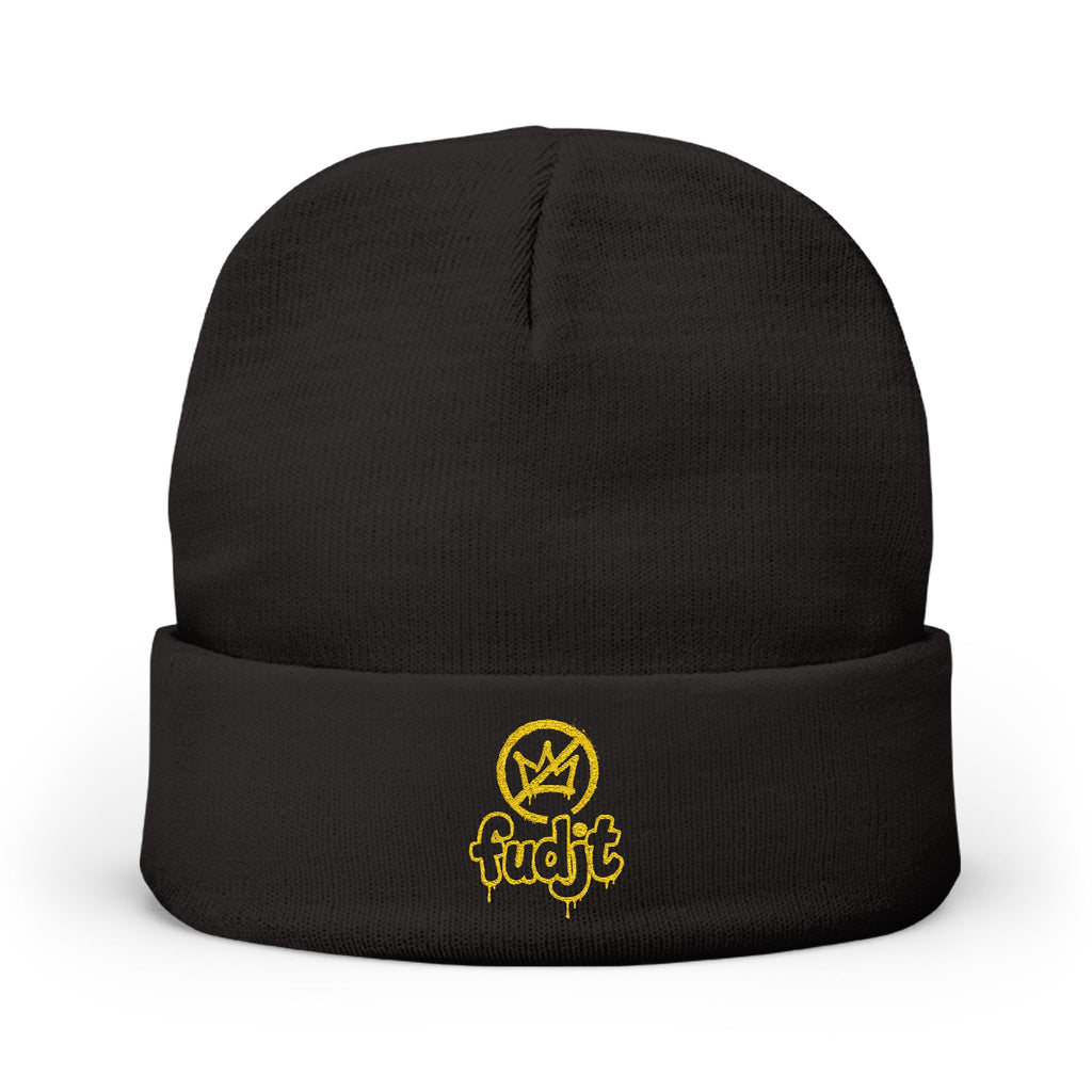 fudjt No Kings Knit Beanie | Gold Embroidery | 6 Colors