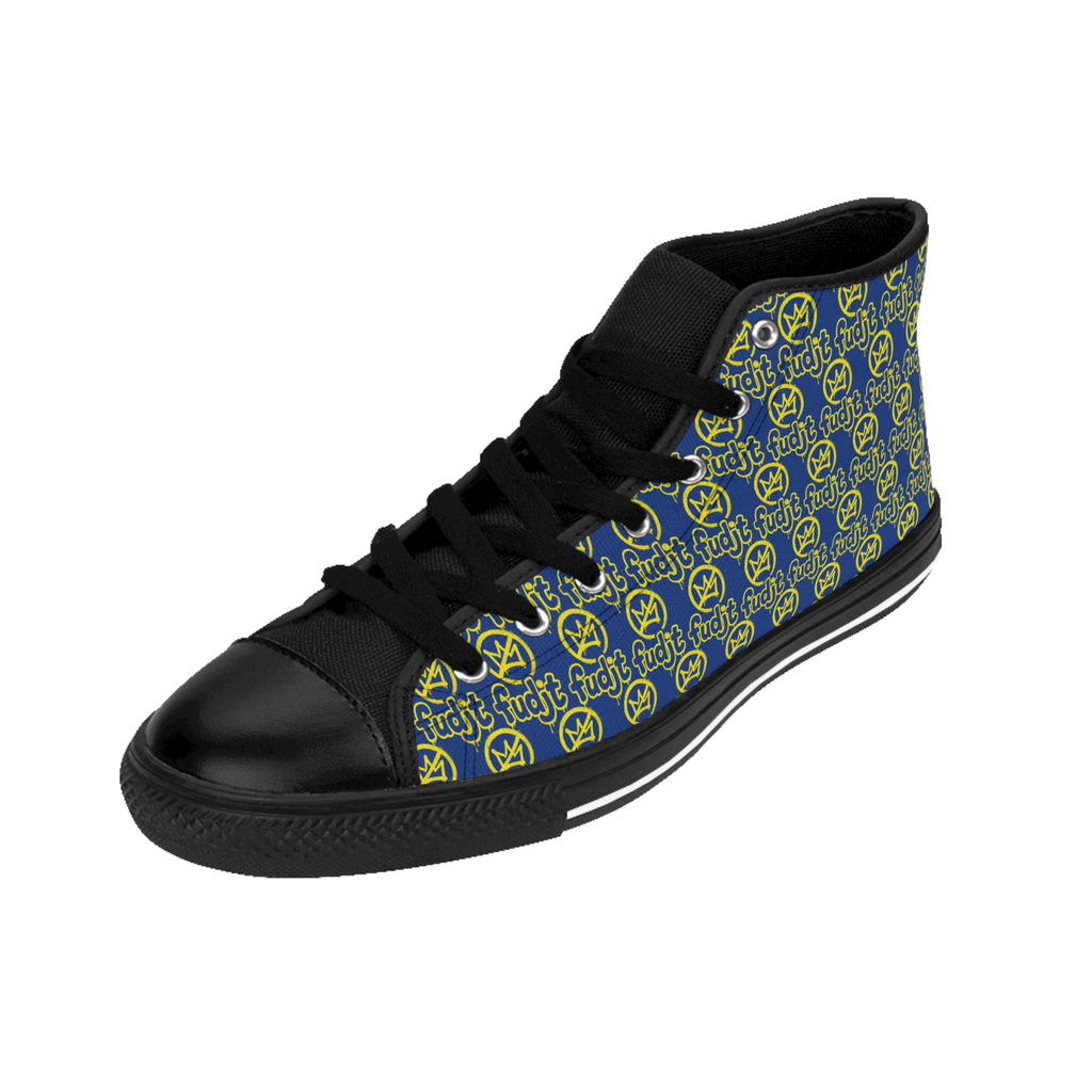 Dark Blue Golden fudjt No Kings Street Style Sneakers | Women & Girls 1 High Top