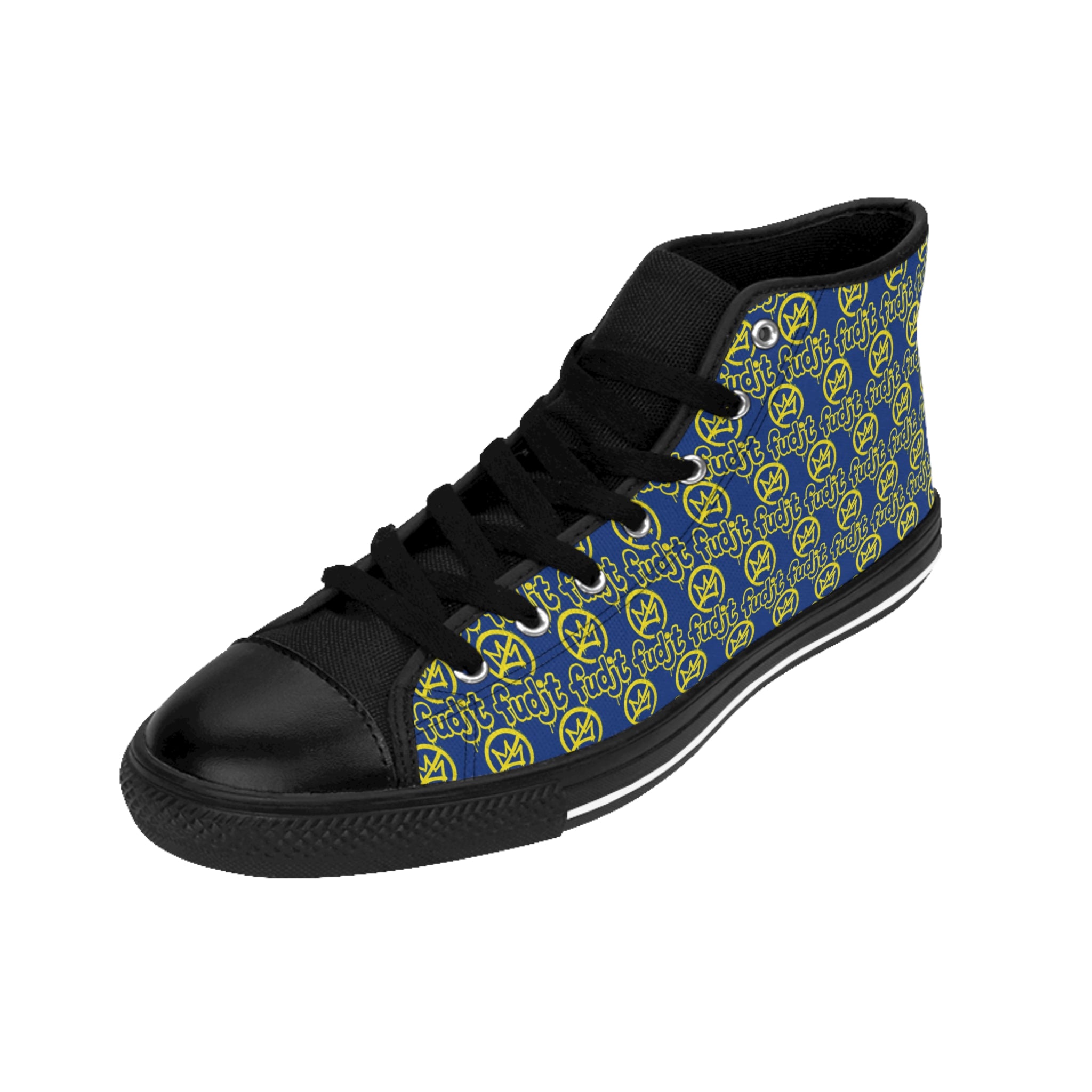 Dark Blue Golden fudjt No Kings Street Style Sneakers | Women & Girls 1 High Top