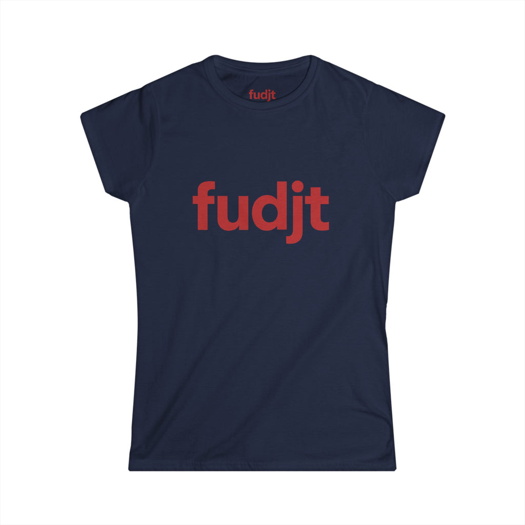 Women's Red fudjt logo Comfy Stylie Tee | 11 Colors