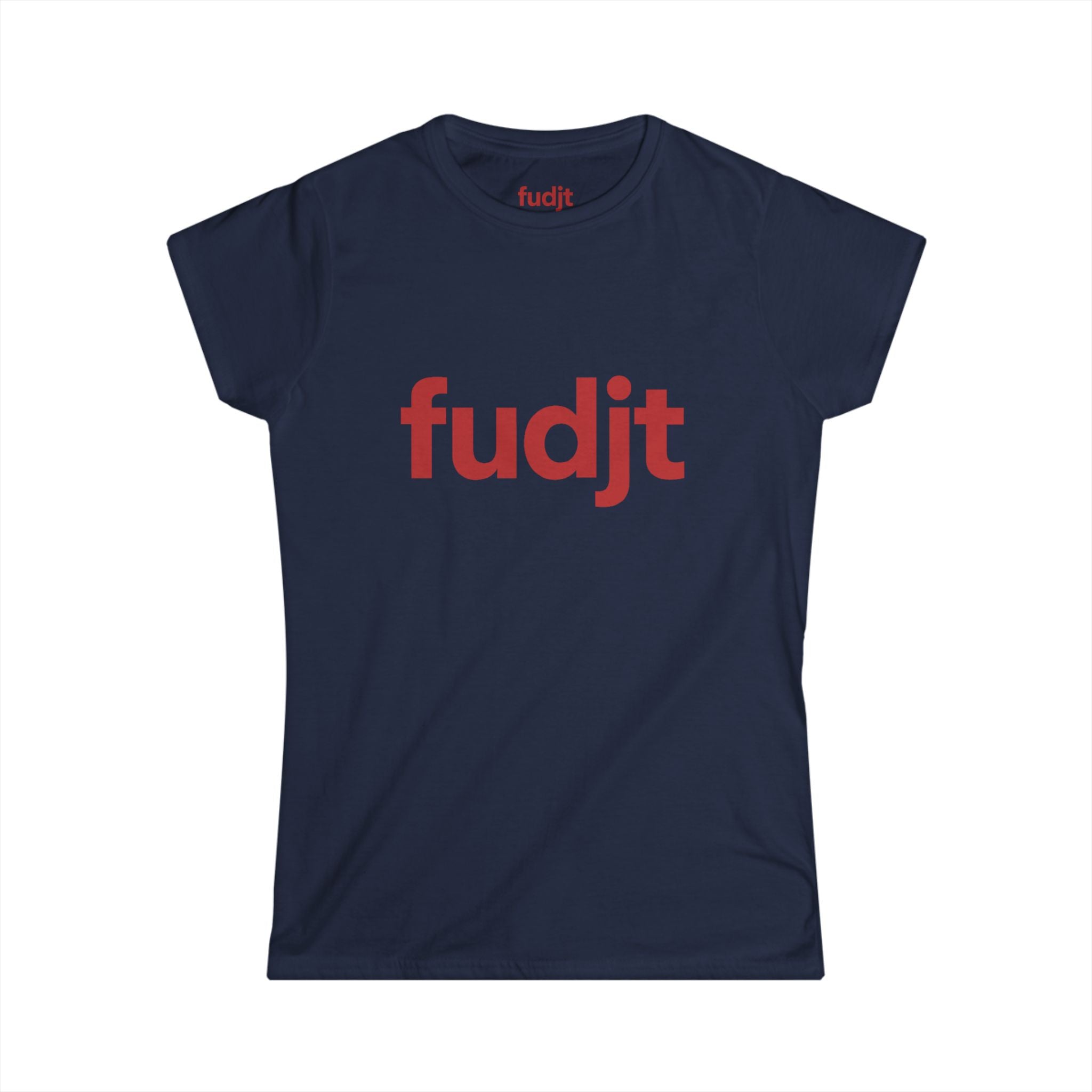 Women's Red fudjt logo Comfy Stylie Tee | 11 Colors