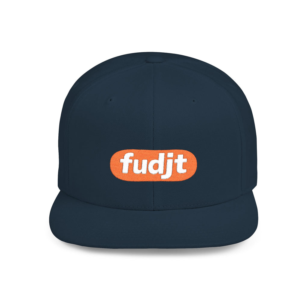fudjt Flat Bill Snapback Hat | Anti-Supremacy Red Badge Embroidery | 14 Colors