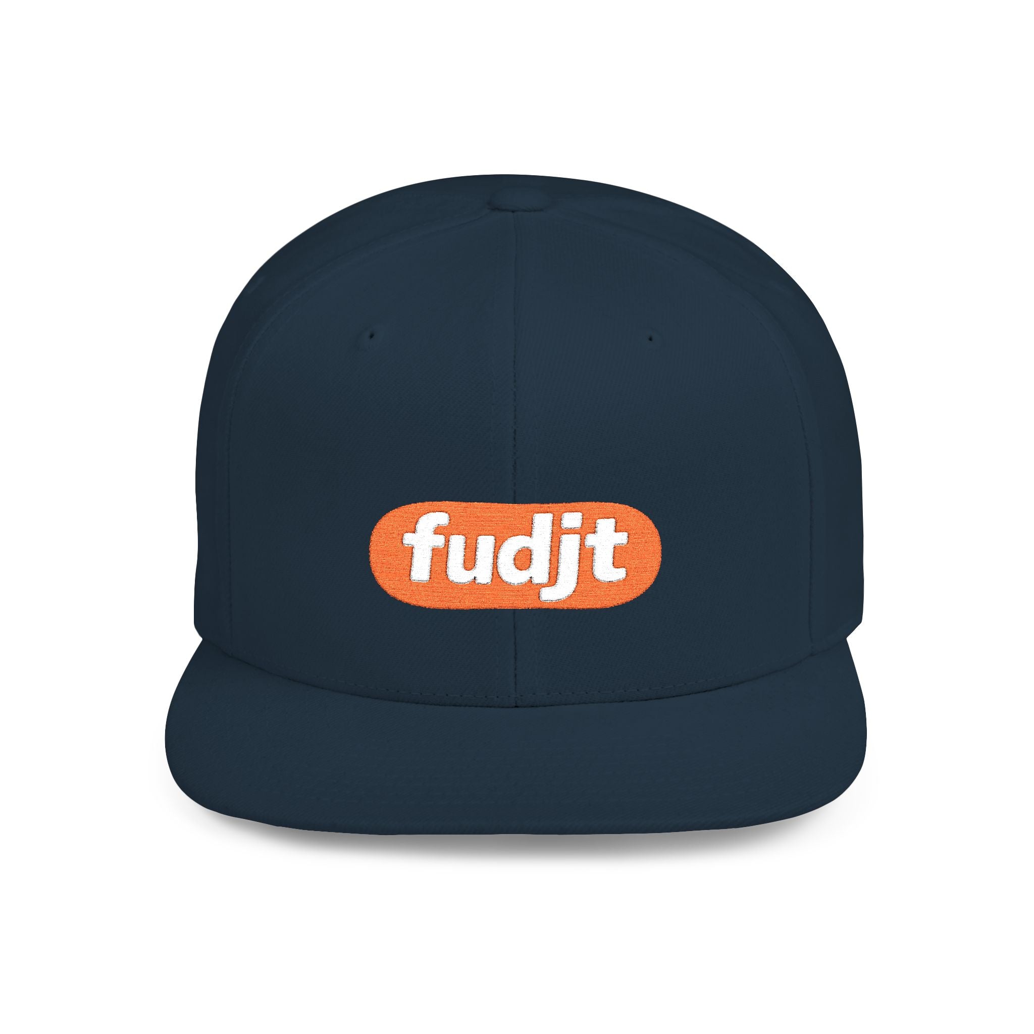 fudjt Flat Bill Snapback Hat | Anti-Supremacy Red Badge Embroidery | 14 Colors