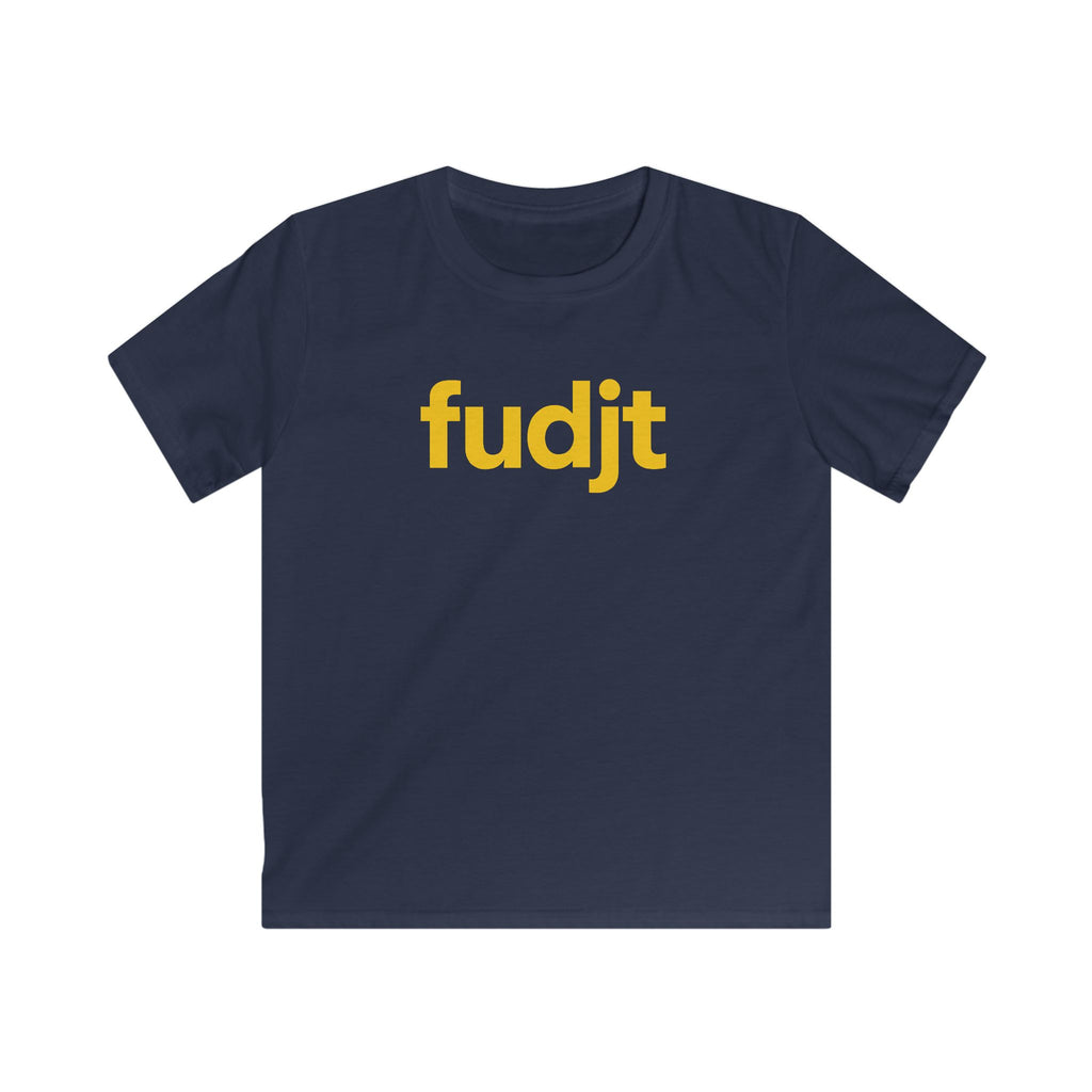 Trendy Kids Cool Gold fudjt Logo Tee | 5 Colors
