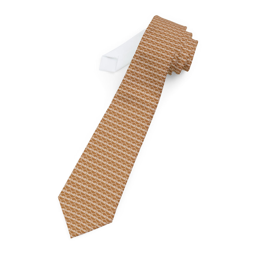 Light Brown Unbroken Chain fudjt Necktie