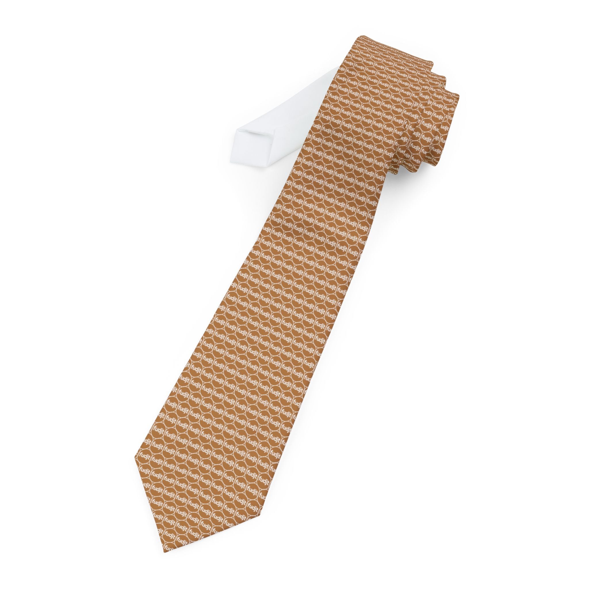 Light Brown Unbroken Chain fudjt Necktie