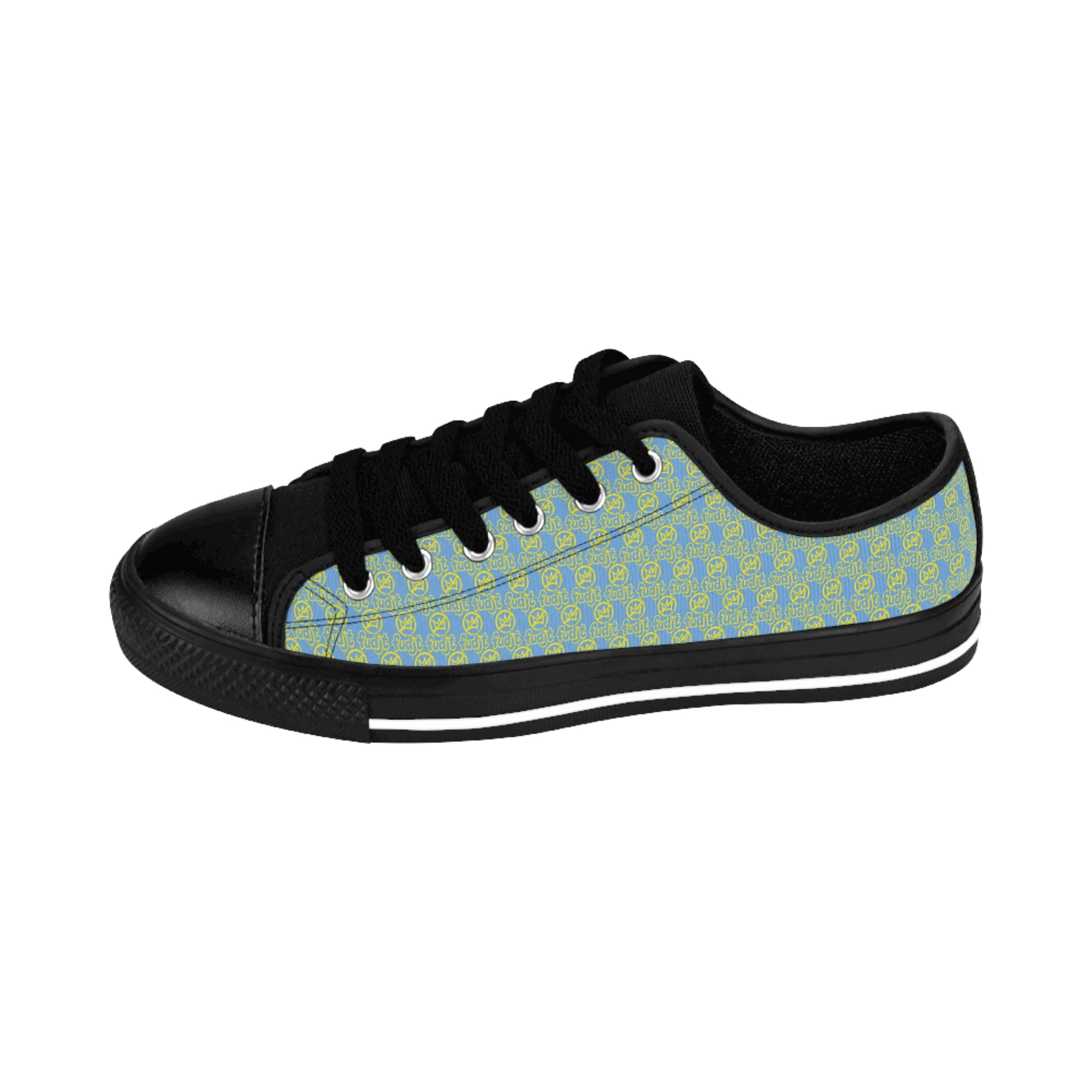 Light Blue Golden fudjt No Kings Street Style Sneakers | Men & Boys All Over .5 Low Top